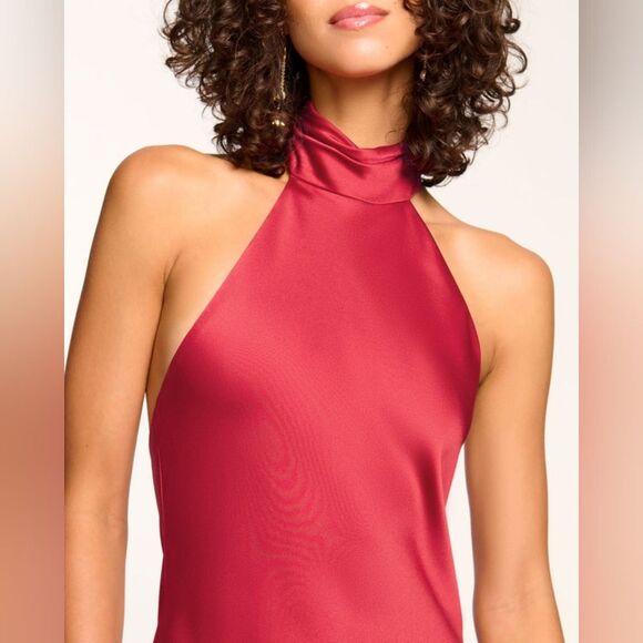 Ramy Brook Tatiana Halter Maxi Dress Sz 6 NWT - Picture 3 of 7